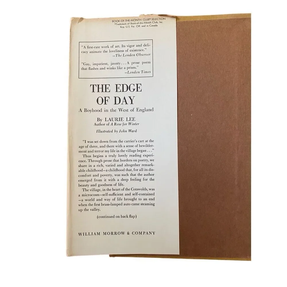 The Edge Of Day A Boyhood In West England by Laurie Lee Hardcover Book